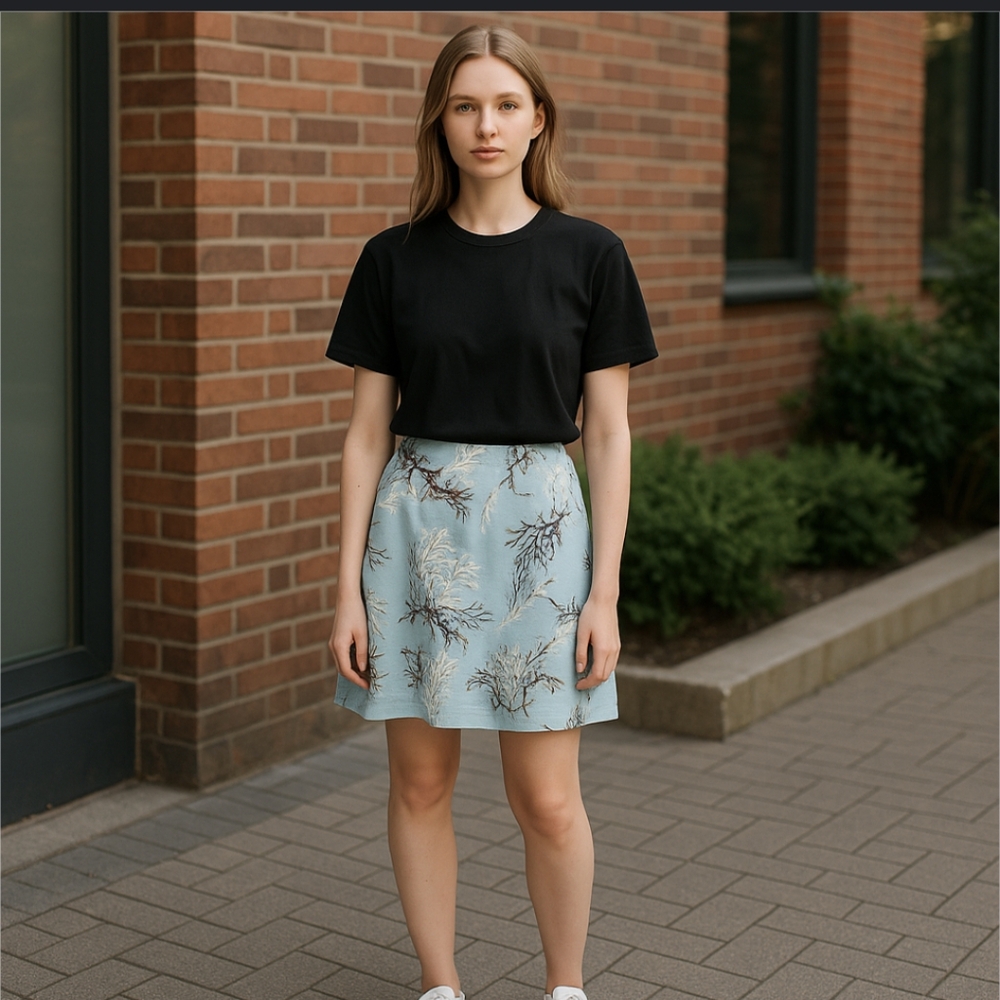 The Paradise Collection Blue Floral Skirt